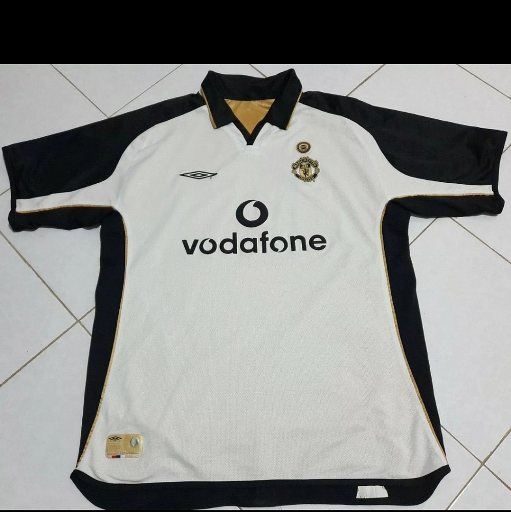 Manchester United 2001-2002 Away/Third Reversible Shirt #3 XL